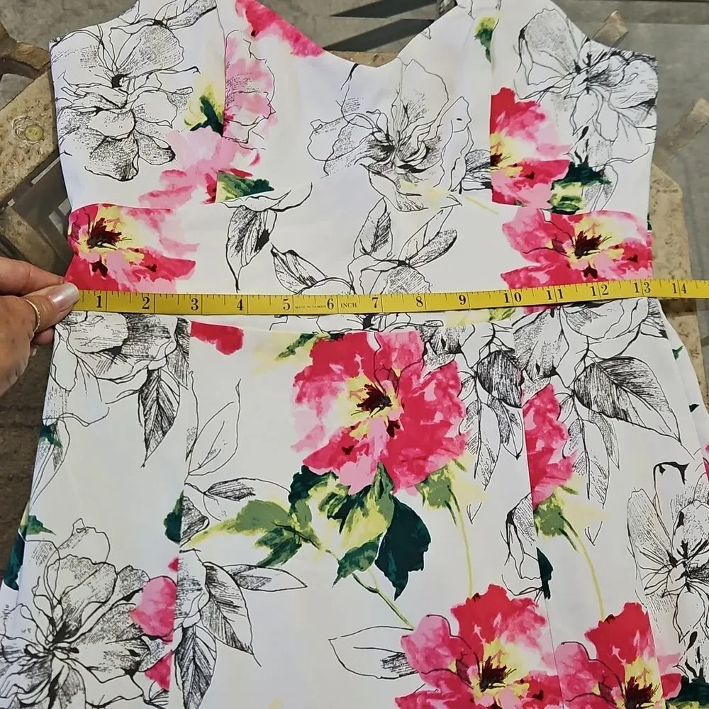 NWT Abercrombie & Fitch Dream Ruffle Floral Maxi Dress Size Small Petite